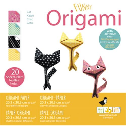Origami Fridolin Funny Macska 20x20 cm 20 lap/csomag