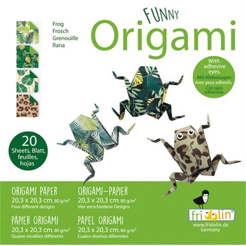 Origami Fridolin Funny Béka 20x20 cm 20 lap/csomag