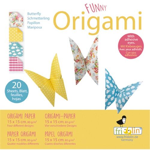 Origami Fridolin Funny Pillangó 15x15 cm 20 lap/csomag