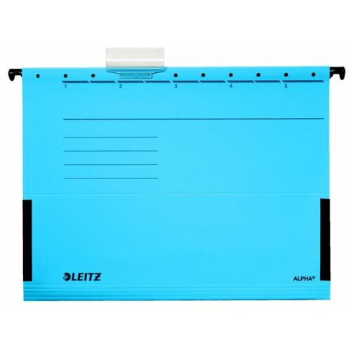 Függőmappa, oldalvédelemmel, karton, A4, LEITZ "Alpha", kék