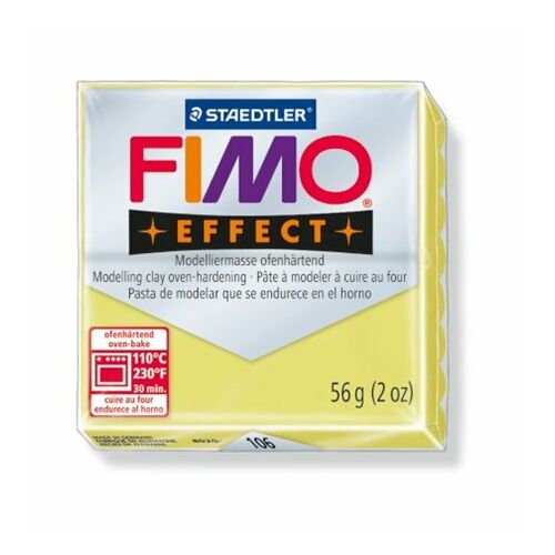 Gyurma, 57 g, égethető, FIMO "Effect", citrin