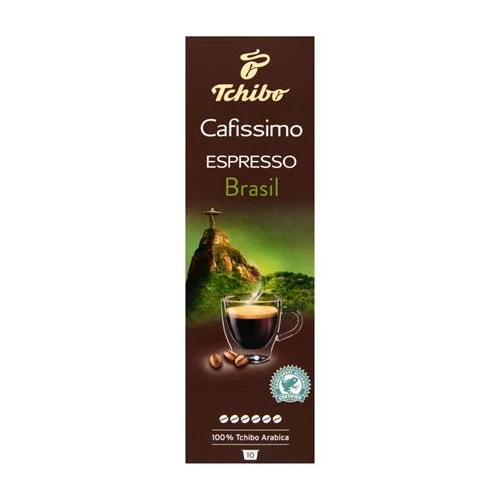 Kávékapszula, 10 db, TCHIBO "Cafissimo Espresso Brasil"