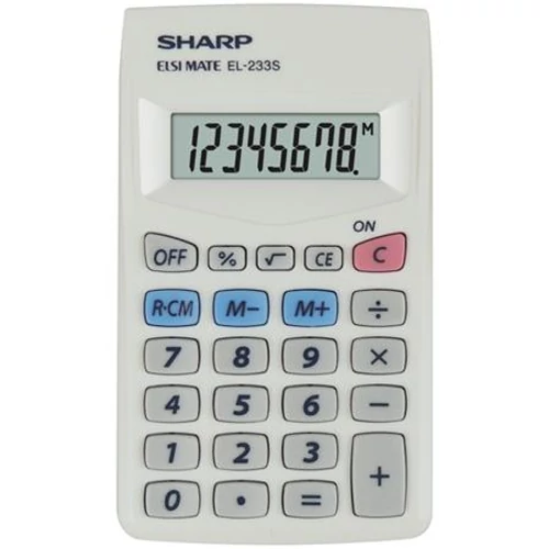 Zsebszámológép, 8 számjegy, SHARP "EL-233S"