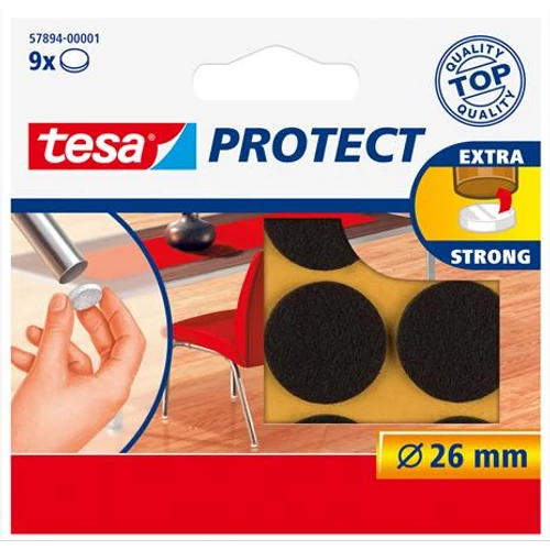 Filckorong, karcolásgátló, 26 mm, TESA "Protect®", barna