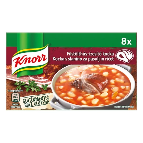 Ételízesítő KNORR Füstölthús-ízesítő kocka 80g