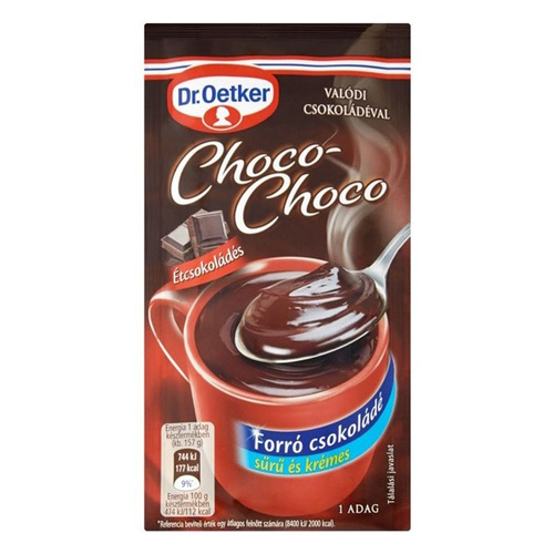 Forrócsokoládé instant DR OETKER Choco-Choco étcsokoládés 32g